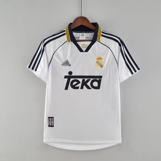 Camiseta Retro Real Madrid Local 99-00 delante