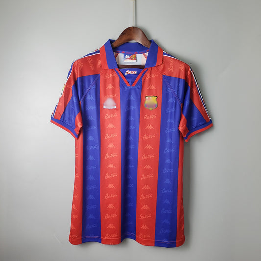 Camiseta Retro Barcelona Local 96-97 delante