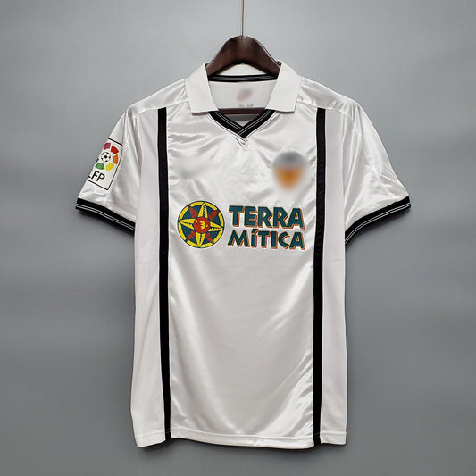 Camiseta Retro Valencia Local 00-01 delante