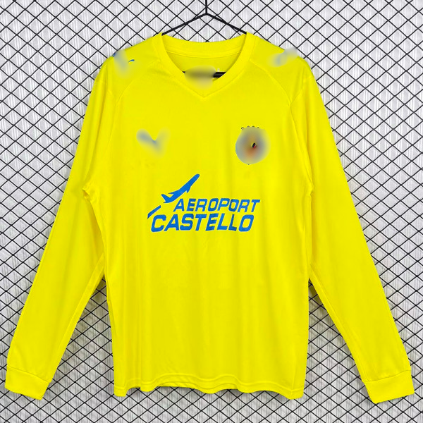 Camiseta Retro Manga Larga Villarreal Local 08-09