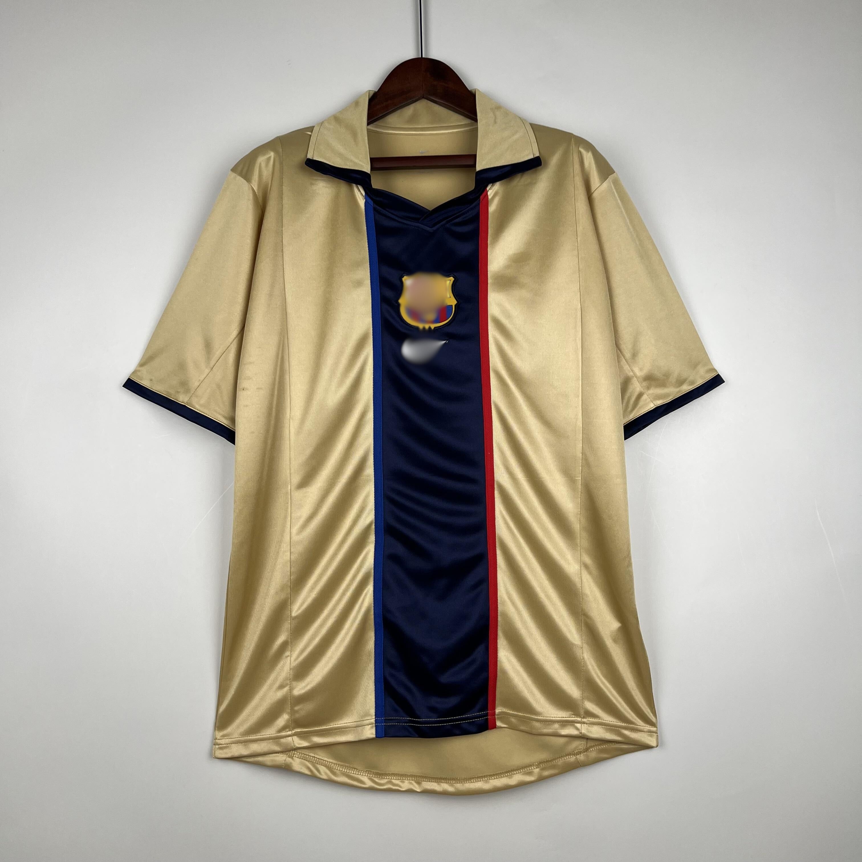 Camiseta Retro Barcelona Visitante 01-02 delante