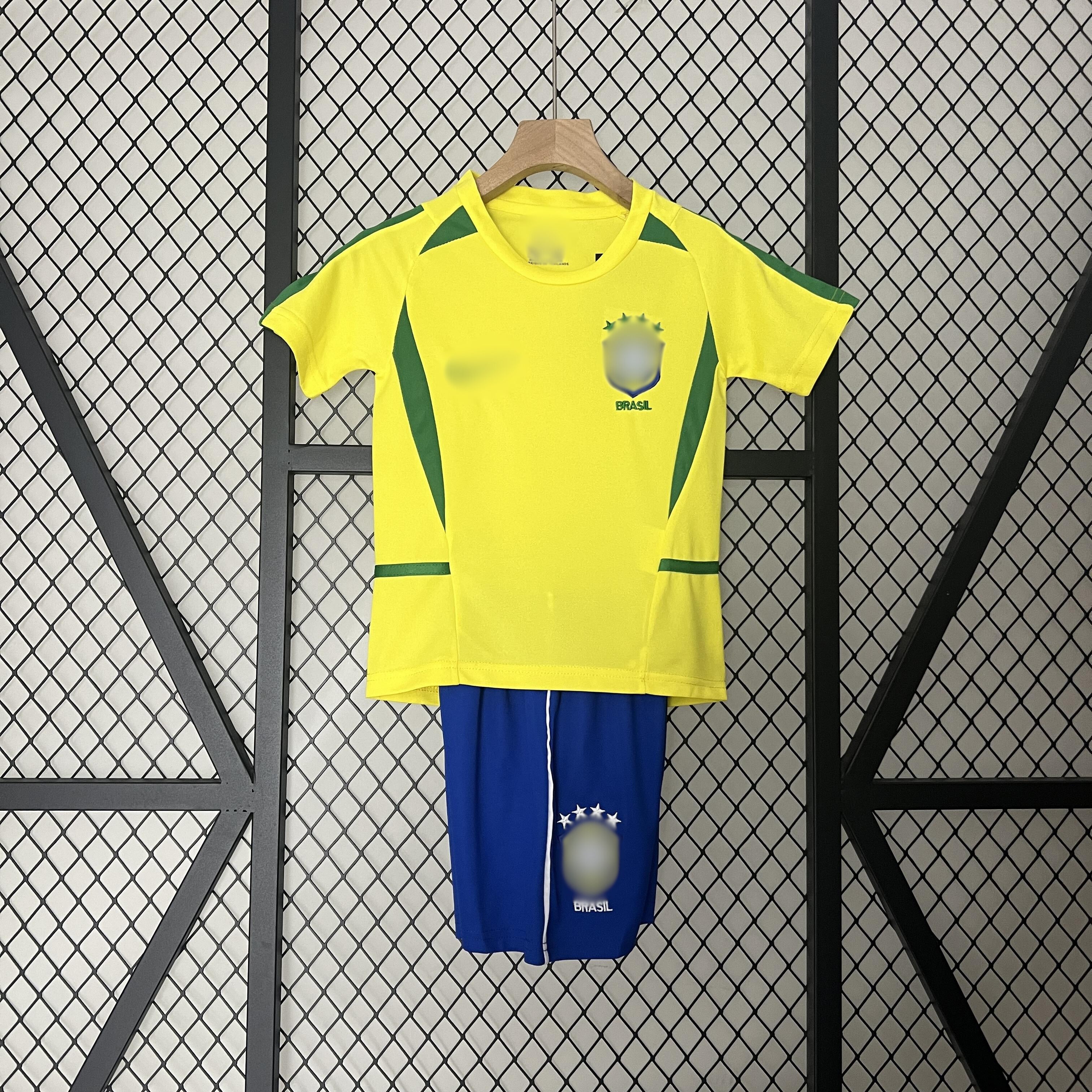 Camiseta Retro Niño Brasil Local 2002