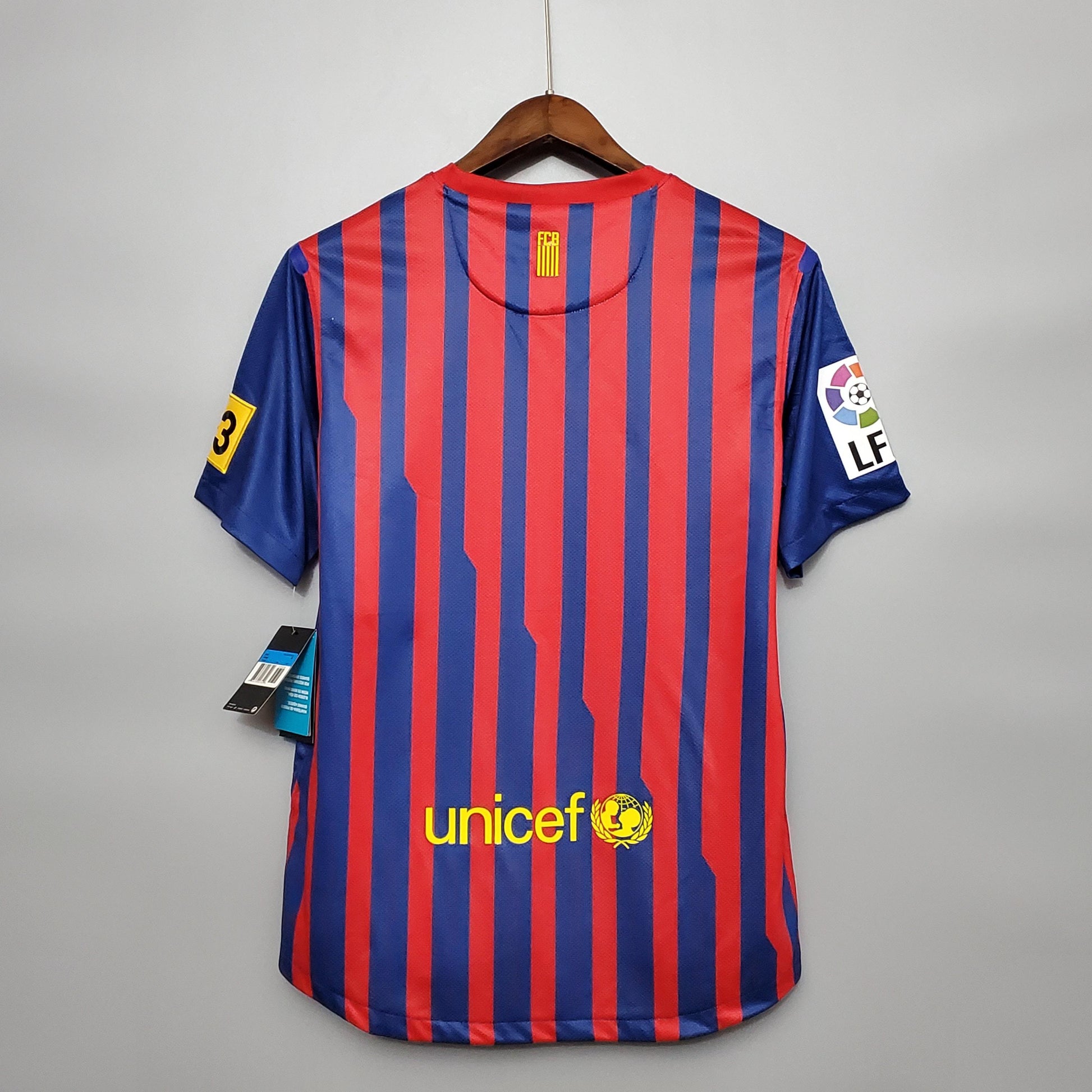 Camiseta Retro Barcelona Local 11-12 espalda