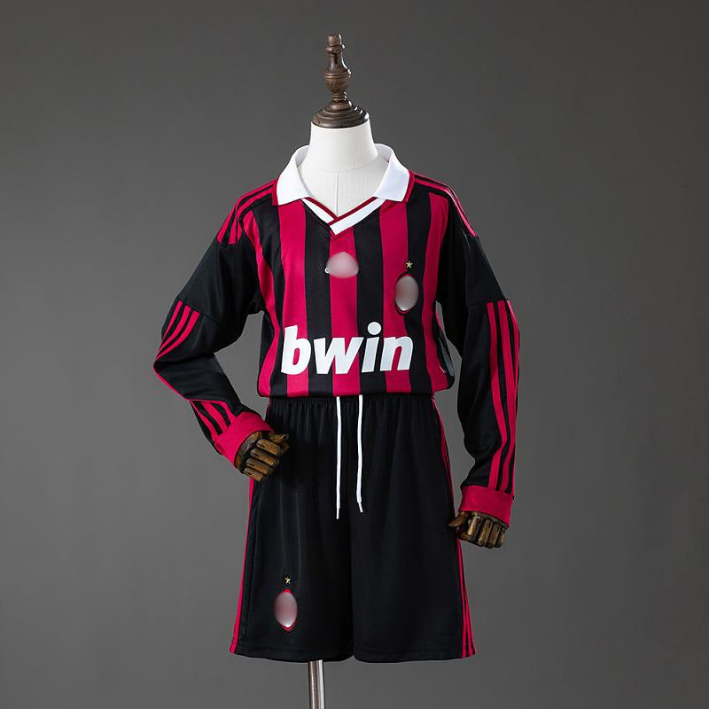 Camiseta Retro Niño Manga Larga Milan Local 09-10