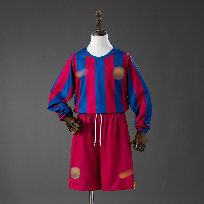 Camiseta Retro Niño Manga Larga Barcelona Local 05-06