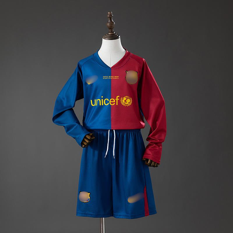 Camiseta Retro Niño Manga Larga Barcelona Local 08-09