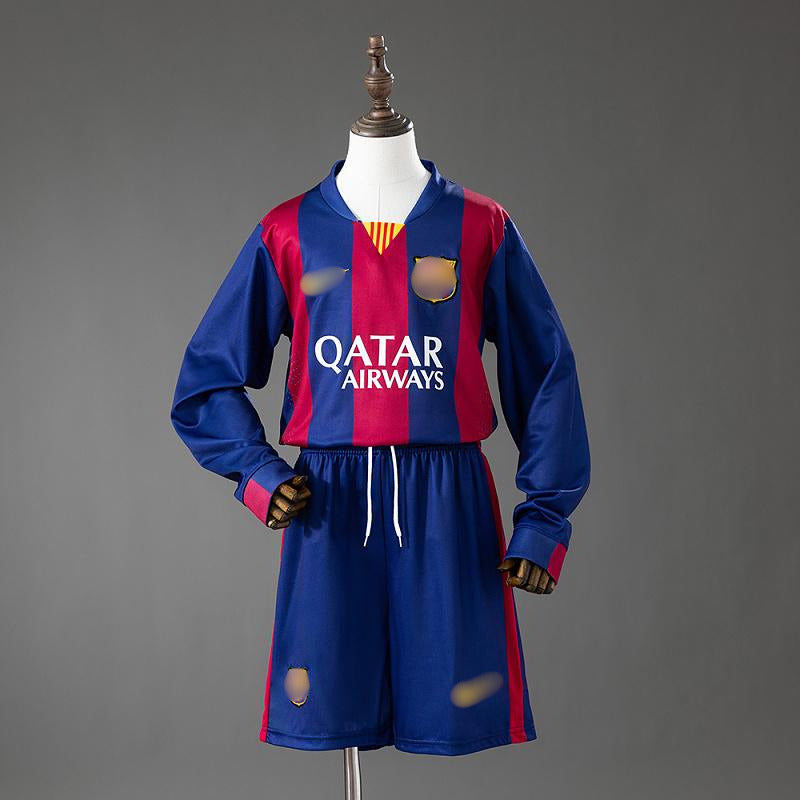 Camiseta Retro Niño Manga Larga Barcelona Local 14-15