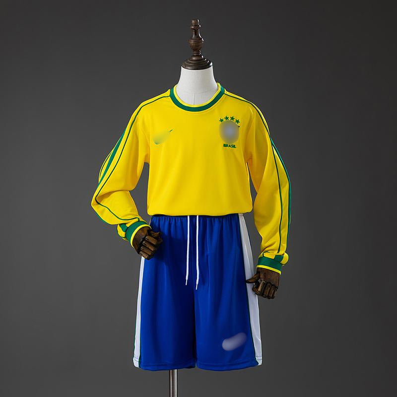 Camiseta Retro Niño Manga Larga Brasil Local 1998