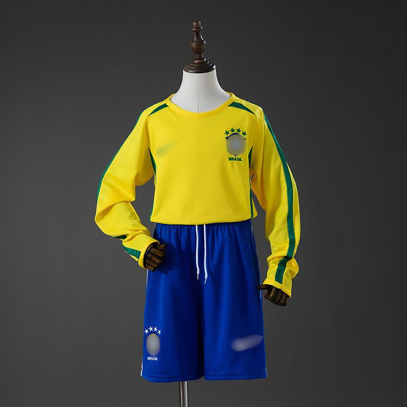 Camiseta Retro Niño Manga Larga Brasil Local 2002