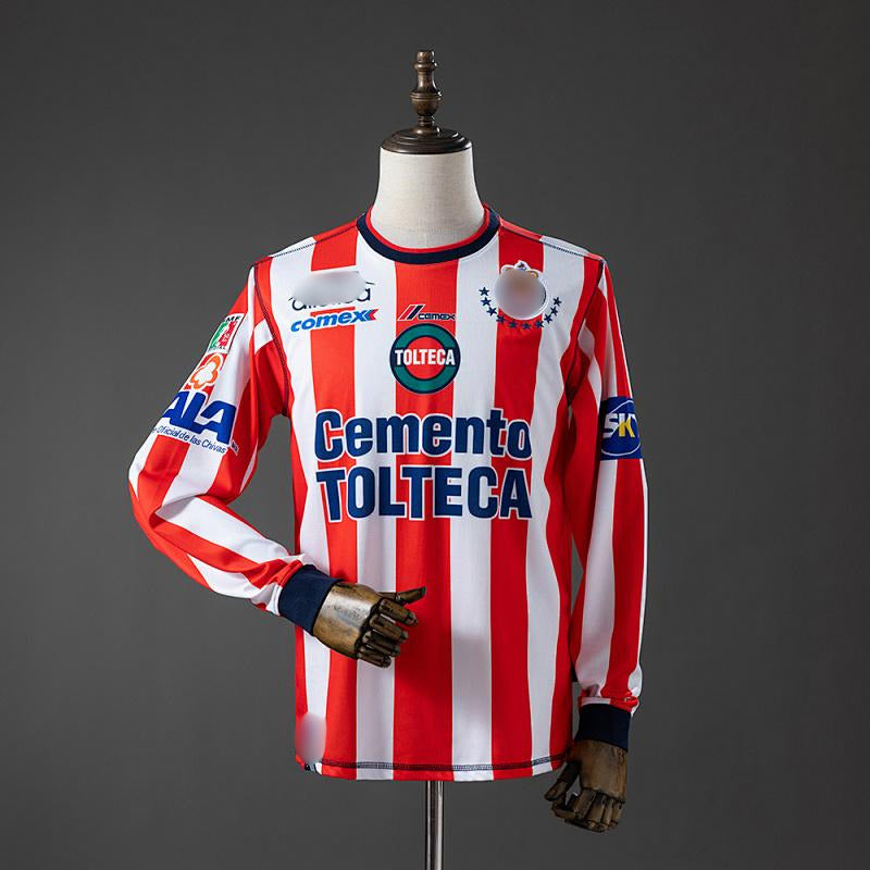 Camiseta Retro Manga Larga Chivas Local 02-03