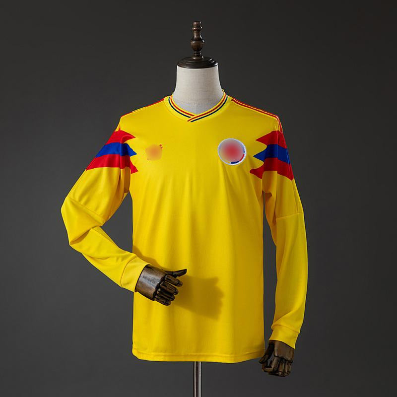 Camiseta Retro Manga Larga Colombia Local 1990