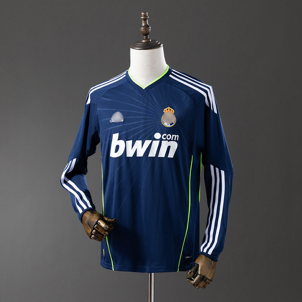 Camiseta Retro Manga Larga Real Madrid Visitante 10-11
