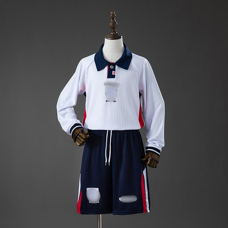 Camiseta Retro Manga Larga Niño Inglaterra Local 1998
