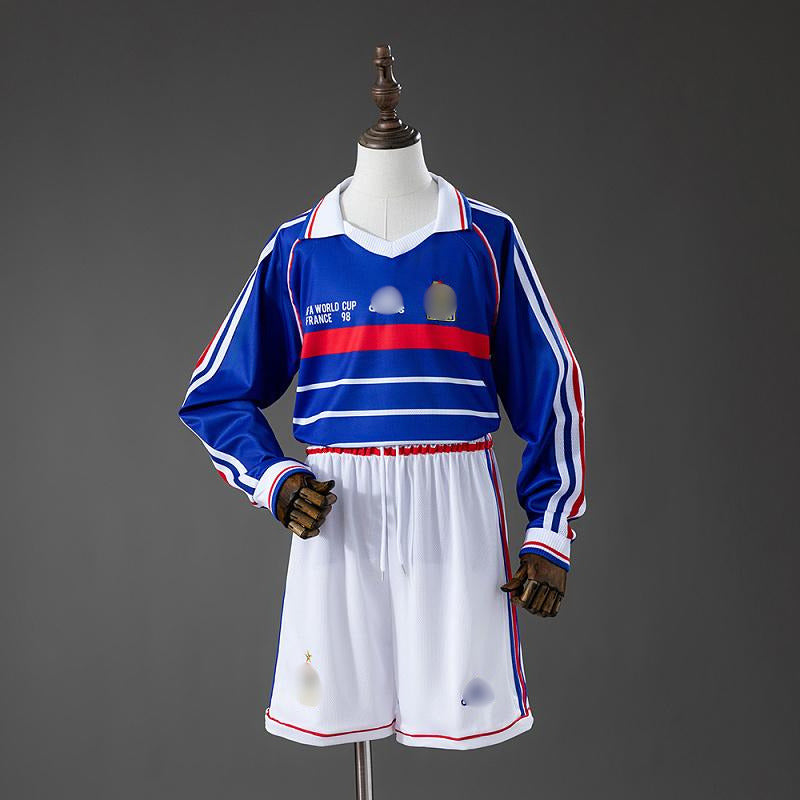 Camiseta Manga Larga Retro Niño Francia Local 98-99