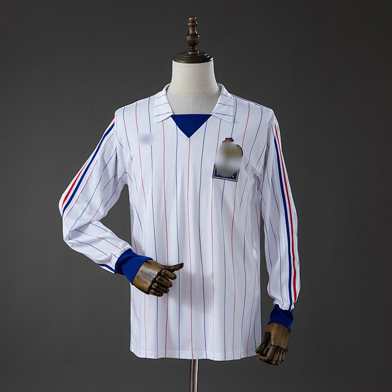 Camiseta Manga Larga Retro Francia Visitante 80-82