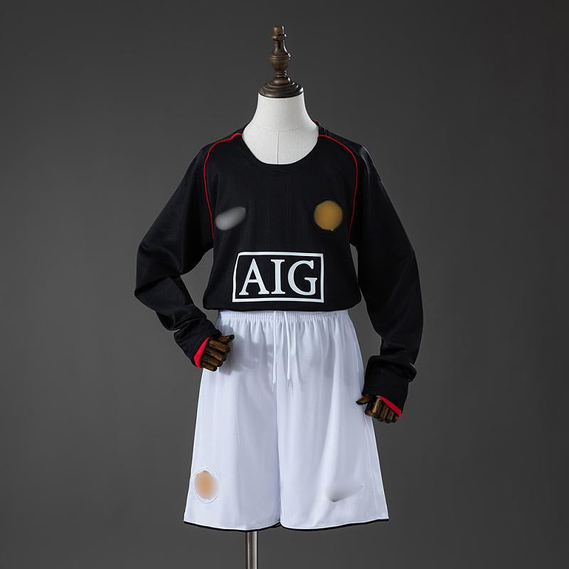 Camiseta Manga Larga Retro Niño Manchester United Visitante 07-08