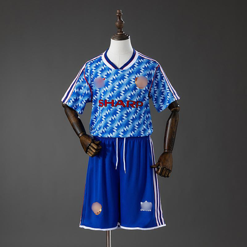 Camiseta Retro Niño Manchester United Visitante 90-92
