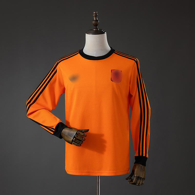 Camiseta Manga Larga Retro Países Bajos Local 80-81