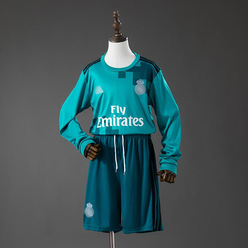 Camiseta Manga Larga Retro Niño Real Madrid Tercera 17-18