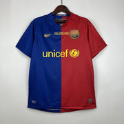 Camiseta Retro Barcelona Local Champions 08-09 delante