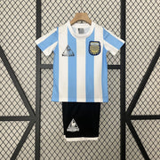 Camiseta Retro Niño Argentina Local 1986