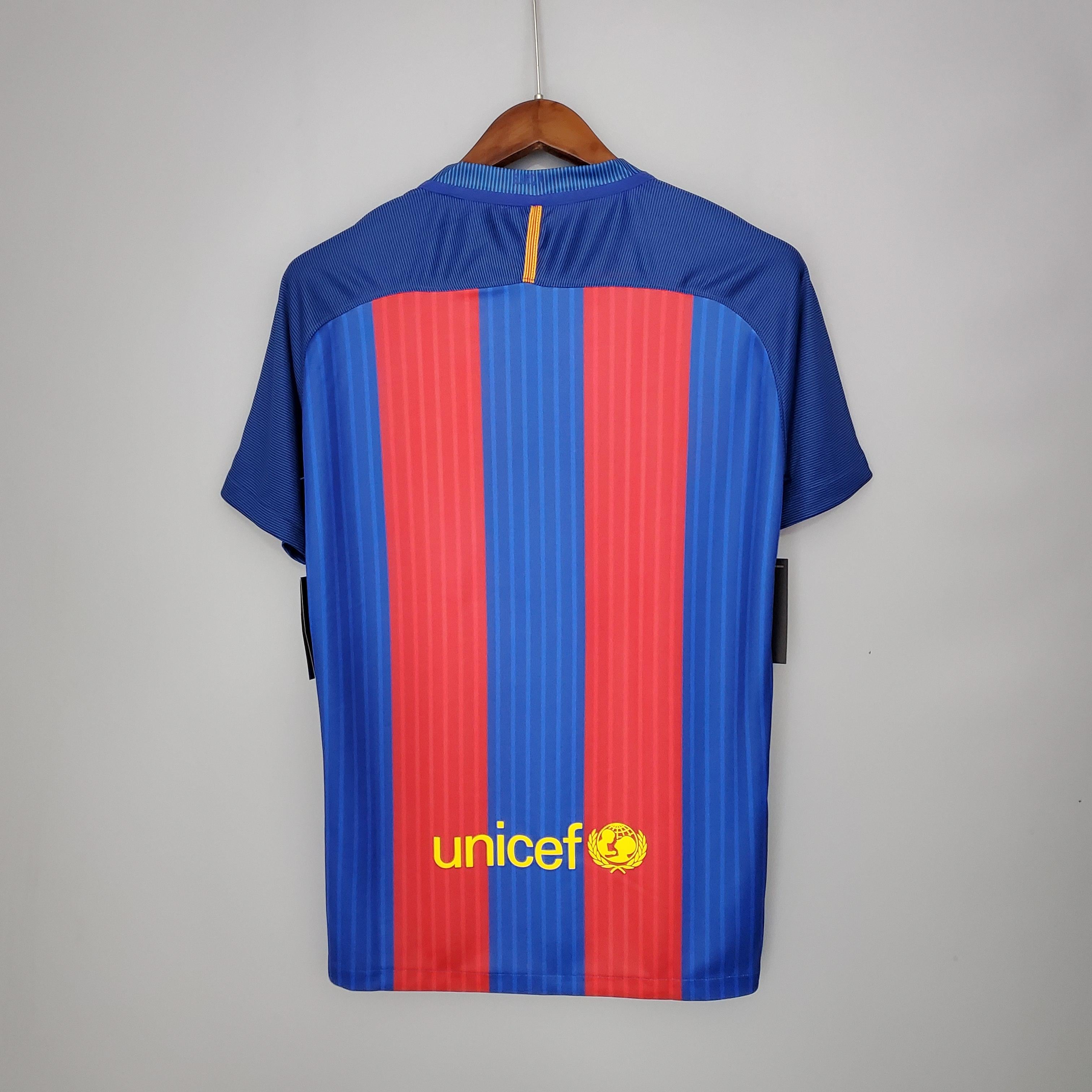 Camiseta Retro Barcelona Local 16-17 espalda